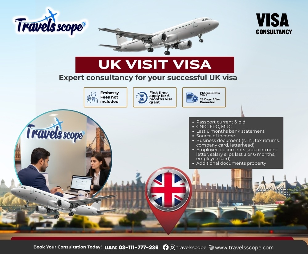 UK visit visa consultants in Lahore