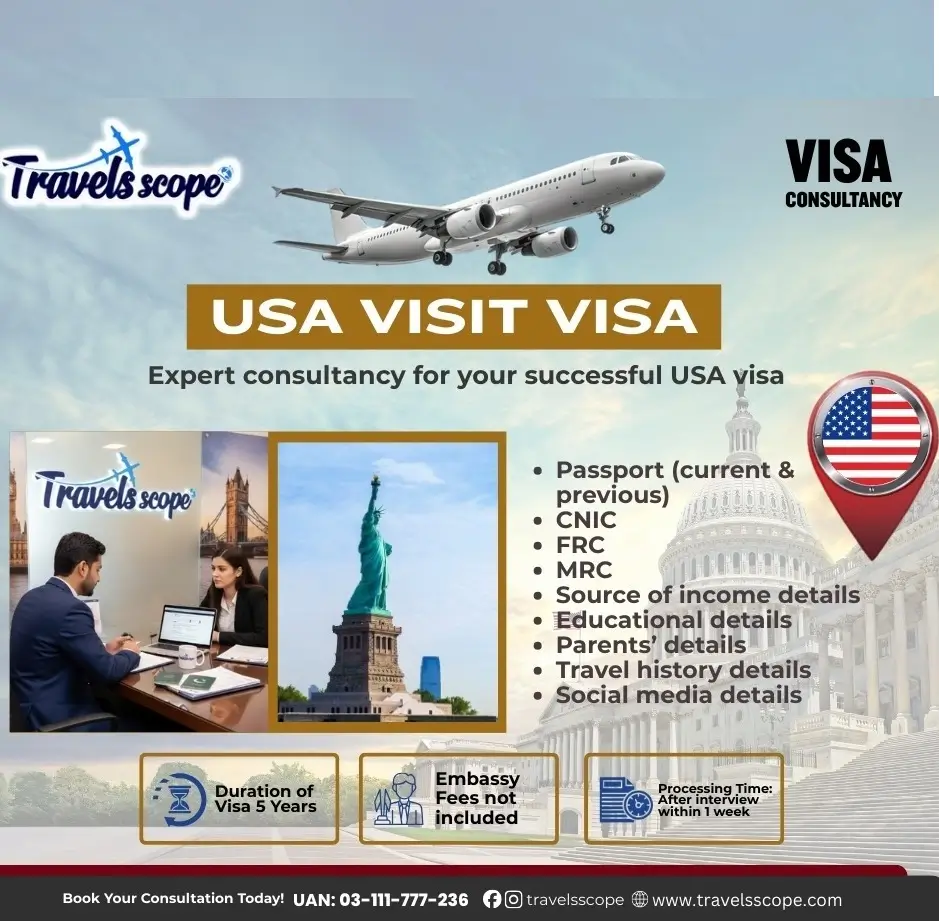 USA Visit Visa Services in Lahore