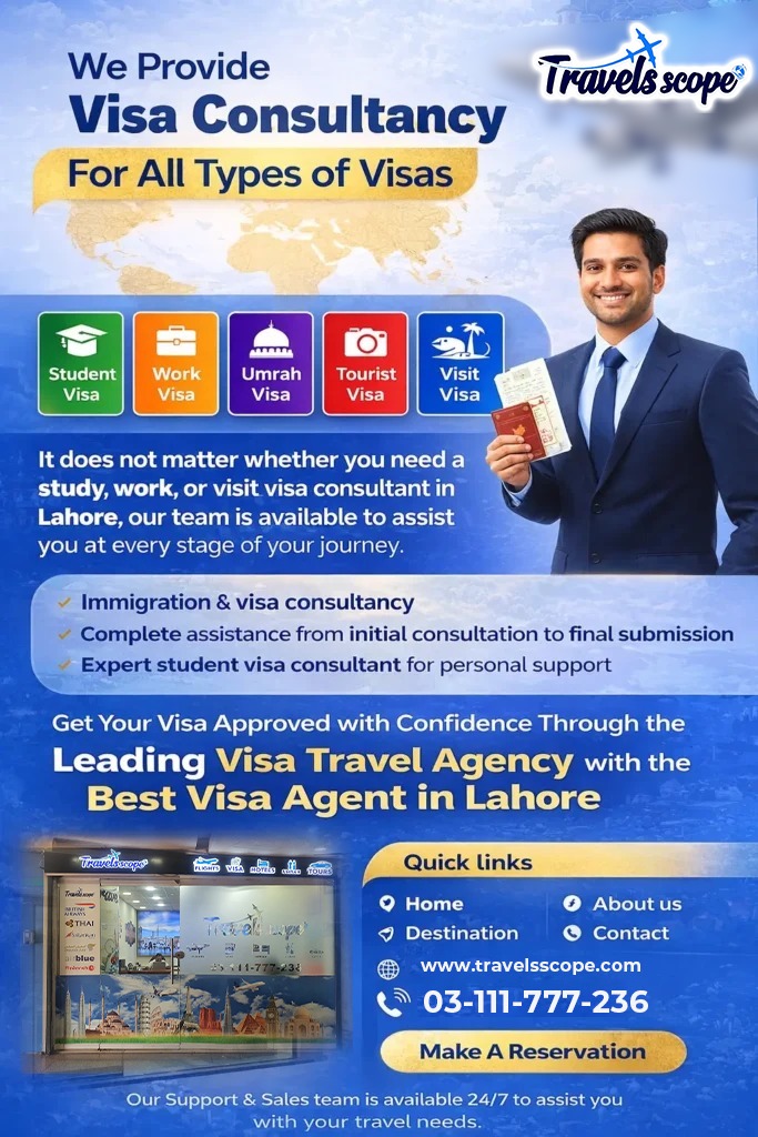 Visa Consultant For All types of Visas in Lahore