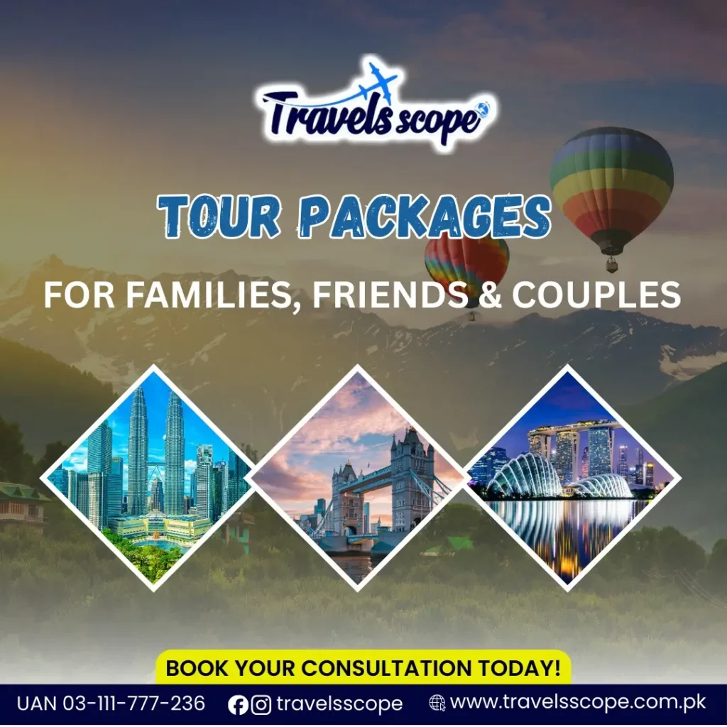 Tour packages for families, friends & couples.