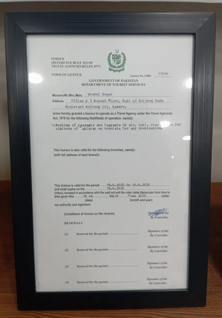 Travels Scope Certification