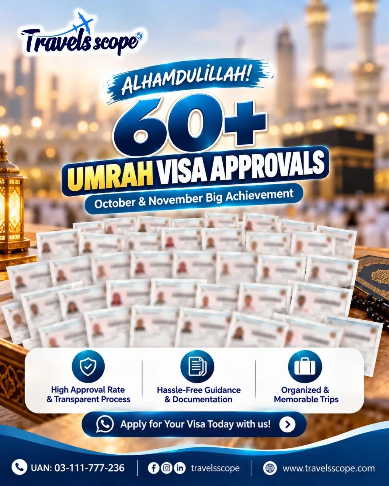 Alhamdulillah! 60+ Umrah visa approvals