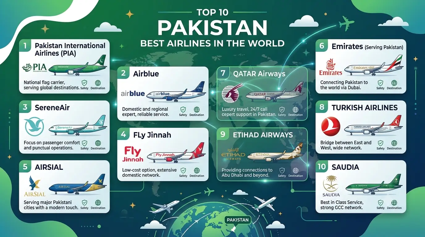 Top 10 Pakistan Best Airlines in the World