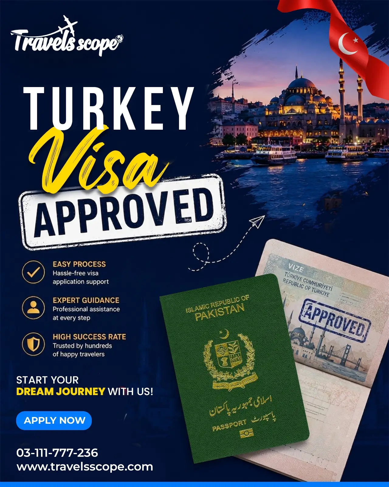 Turkey Visa from Lahore Pakistan