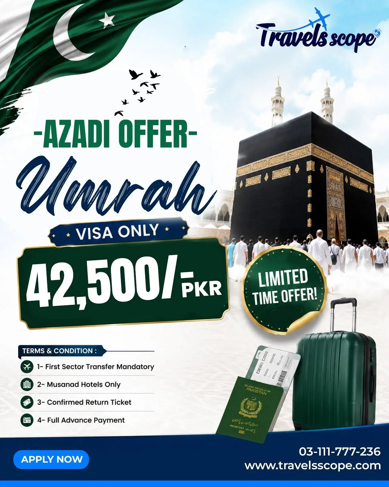 Umrah Visa Azadi Offer