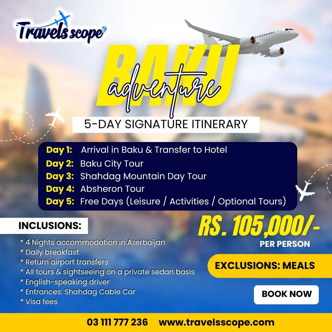 baku tour package from pakistan