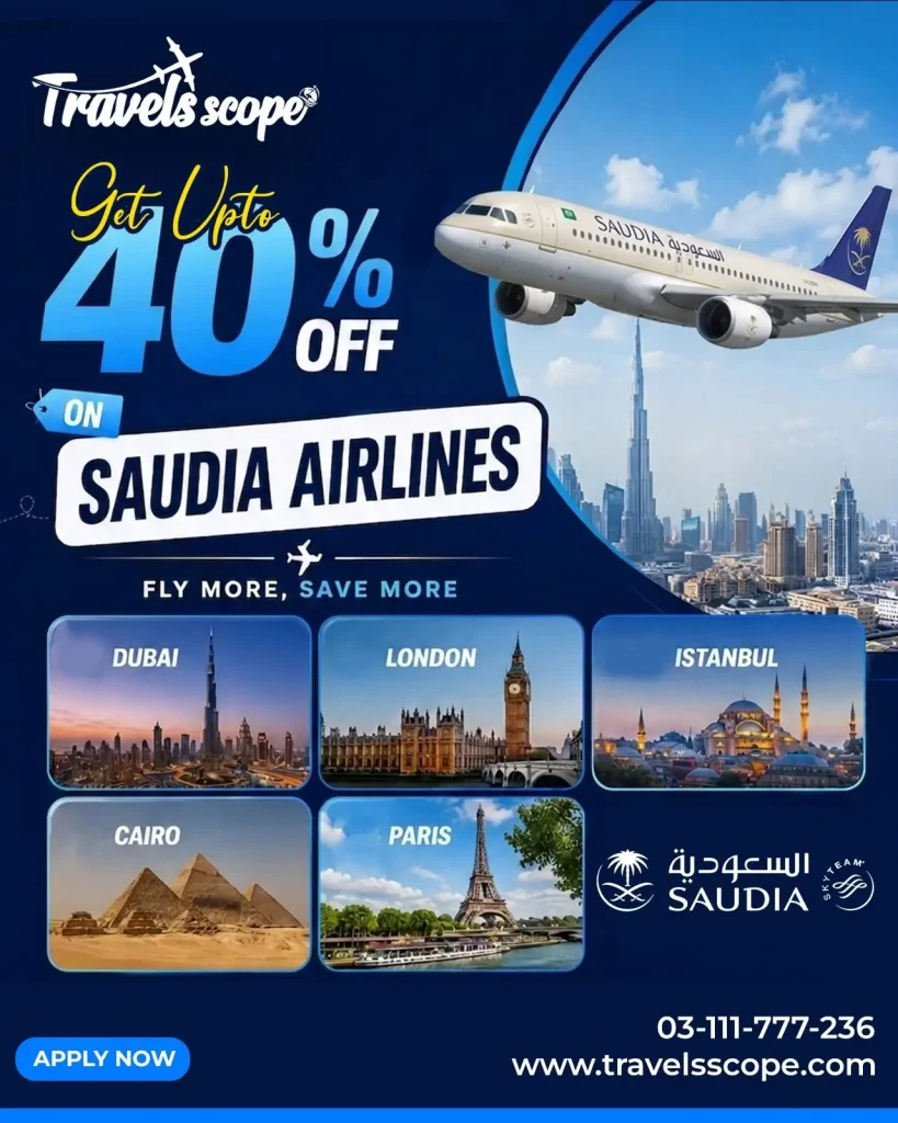 Saudi Airlines Special Offer