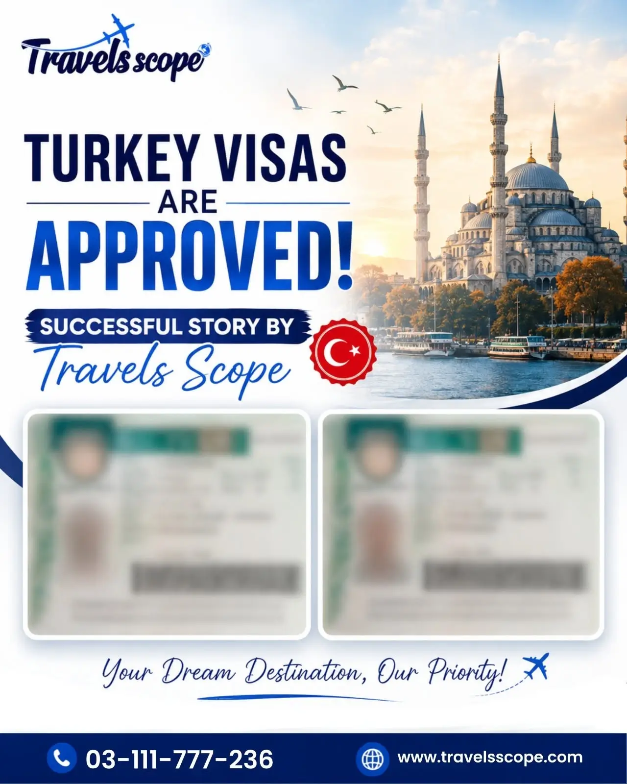 Turkey visas approved
